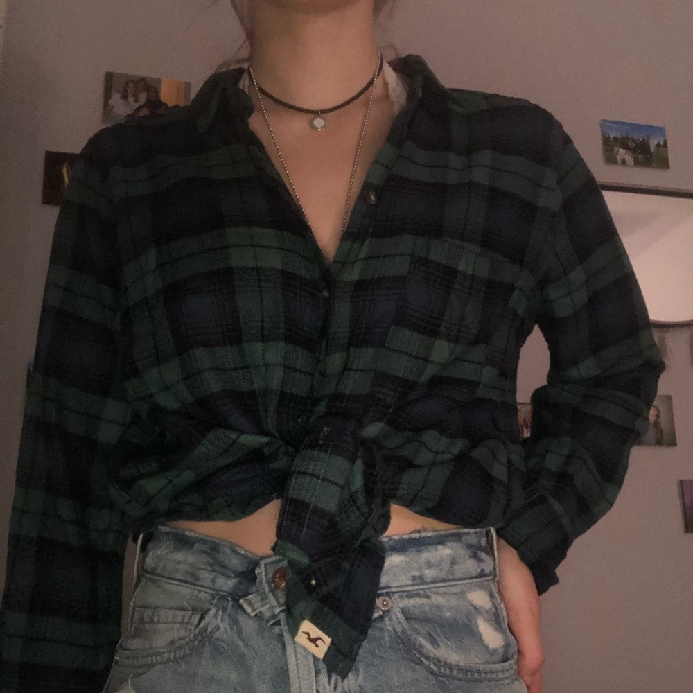 Hollister plaid shirt